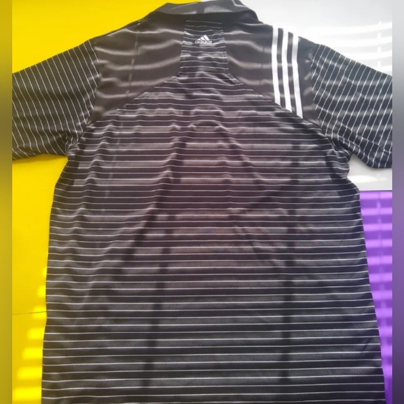 Adidas Climacool "Pencil Stripe" Golf Shirt. Sz. M Very good condition - Picture 6 of 9